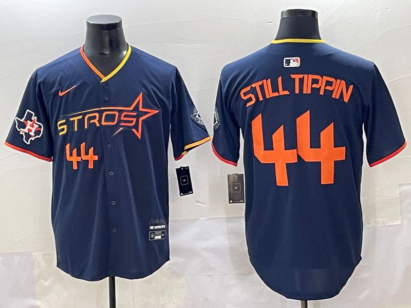Men 2025 Houston Astros 44 Still Tippin Blue Three generations Joint Name Nike MLB Jersey style 6